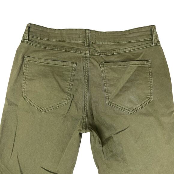 Urban Outfitters BDG Jeans Olive Green Zip Fly Skinny Leg Twill Pants Women's 25 - Picture 11 of 11